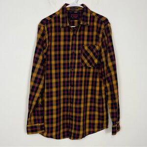Scotch & Soda Everyday Artist Men's Long Sleeve Plaid L'atelier Shirt. Sz Large.